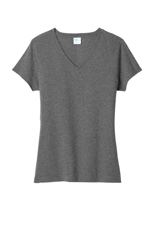 Port & Co Women's Tri-Blend V-Neck Tee