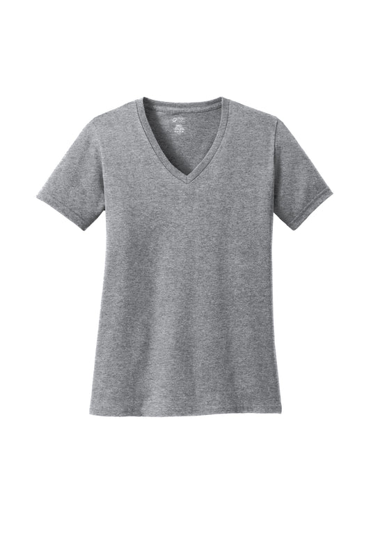 Port & Co Women's Core Cotton V-Neck Tee