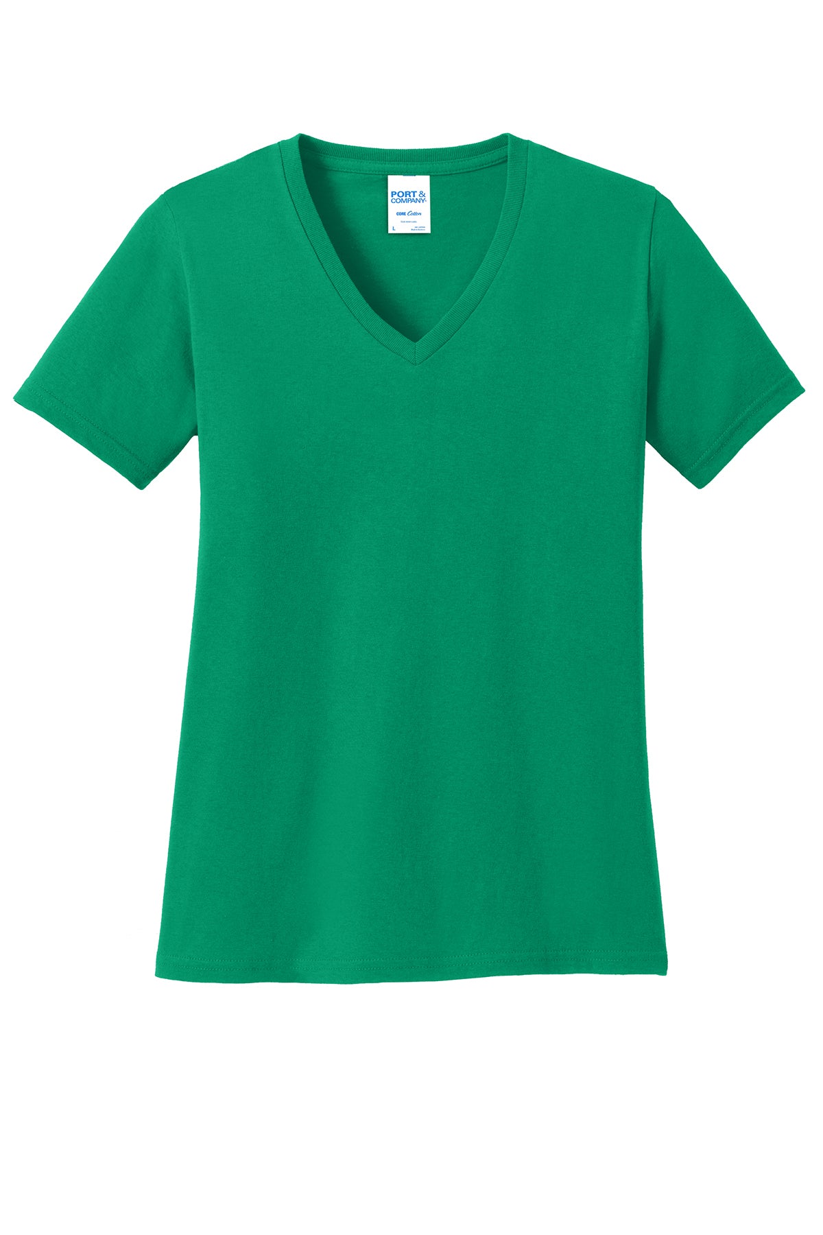 Port & Co Women's Core Cotton V-Neck Tee