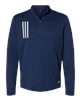 Adidas - 3-Stripes Double Knit Quarter-Zip Pullover