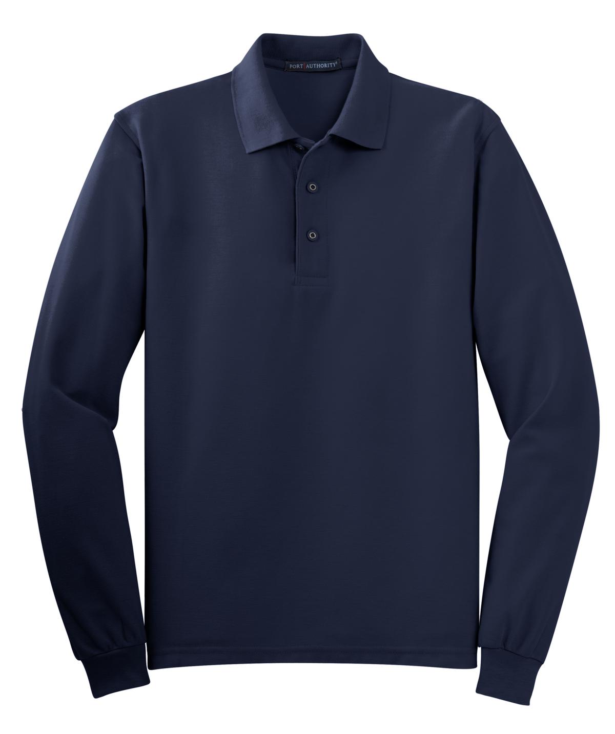 Port Authority Silk Touch Long Sleeve Polo