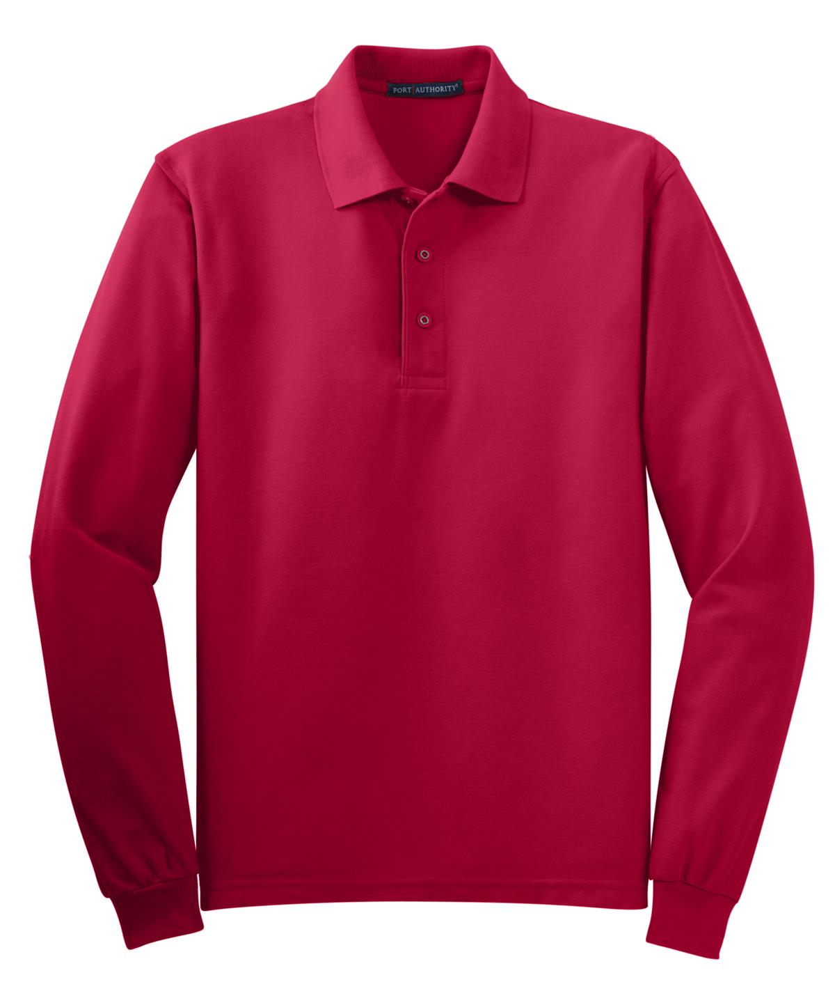 Port Authority Silk Touch Long Sleeve Polo