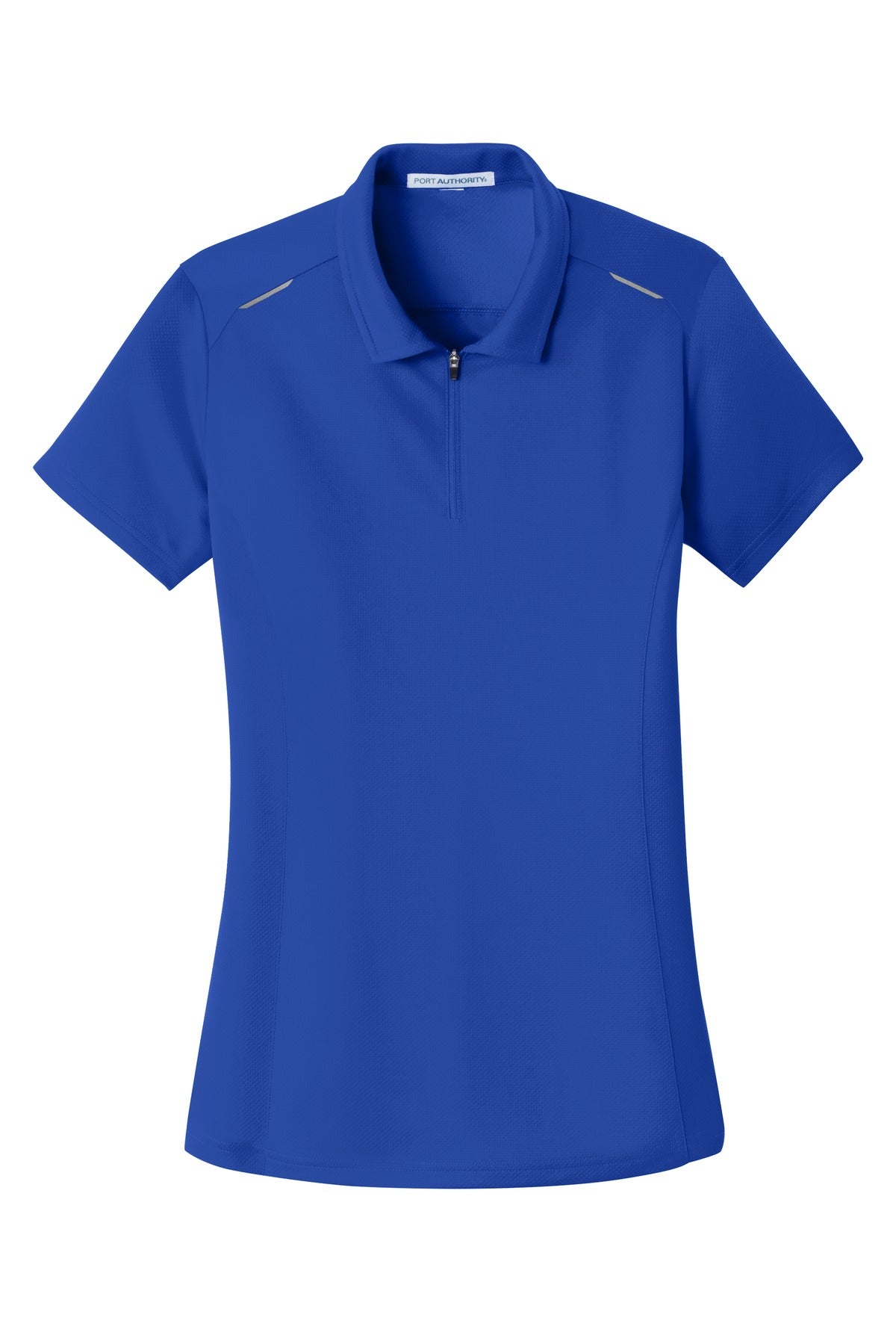 Port Authority Women's Pinpoint Mesh Zip Polo