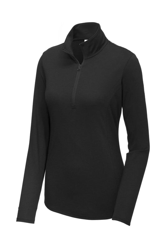 Sport-Tek  Women's PosiCharge  Tri-Blend Wicking 1/4-Zip Pullover